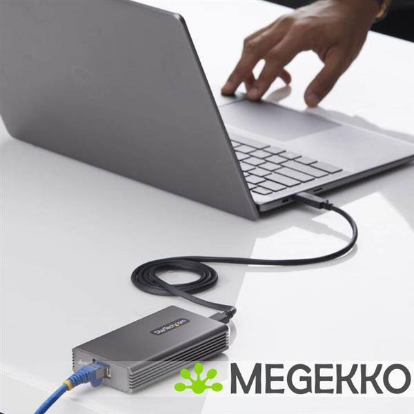 Grote foto startech.com usb4 naar ethernet adapter 10gbe multi gigabit thunderbolt compatibel 10gbase t 5g computers en software netwerkkaarten routers en switches