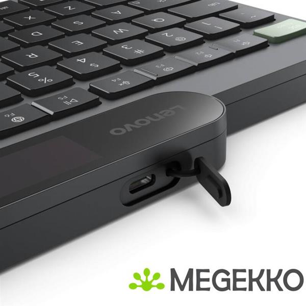 Grote foto lenovo self charging bluetooth keyboard zwart computers en software overige computers en software