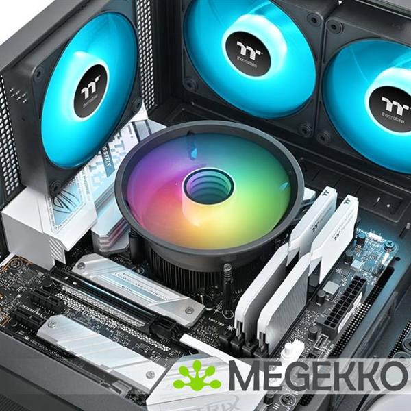 Grote foto thermaltake ux150 argb sync processor luchtkoeler 13 cm zwart 1 stuk s computers en software behuizingen en kasten