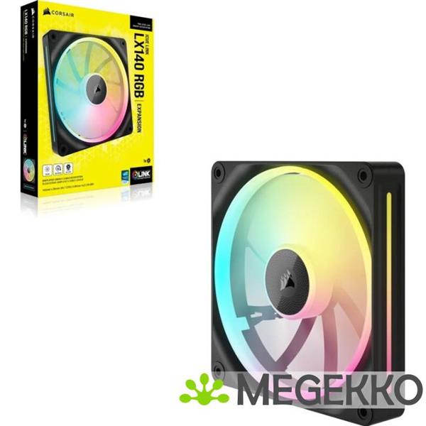 Grote foto corsair icue link lx140 rgb black single pack computers en software behuizingen en kasten