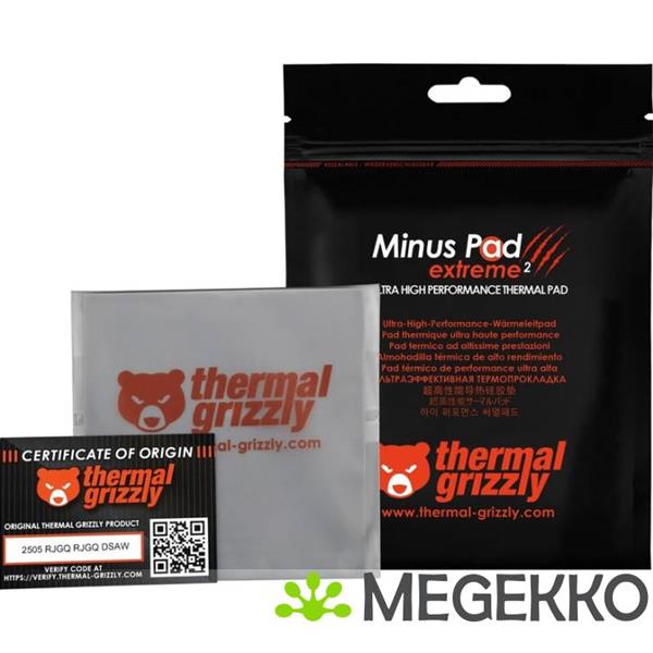 Grote foto thermal grizzly minus pad extreme v2 100x100x2.0mm computers en software behuizingen en kasten