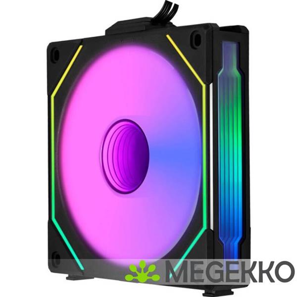 Grote foto lian li uni fan sl inf 120 3 pack black argb reverse blade pwm computers en software behuizingen en kasten