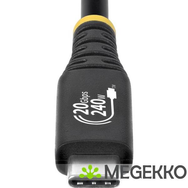 Grote foto startech.com 2m usb4 kabel 20gbps usb if gecertificeerde usb c kabel 240w pd epr 4k 120hz dp 1.4 computers en software overige