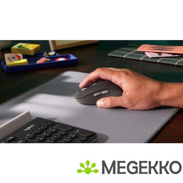 Grote foto logitech signature plus m750l rechtshandige muis grafiet computers en software overige computers en software