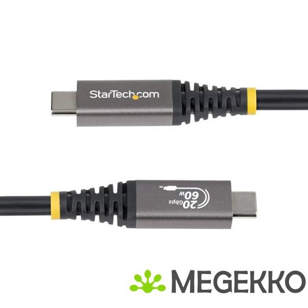 Grote foto startech.com cc3m20gusb4cx usb kabel usb4 gen 2x2 3 m usb c zwart computers en software overige