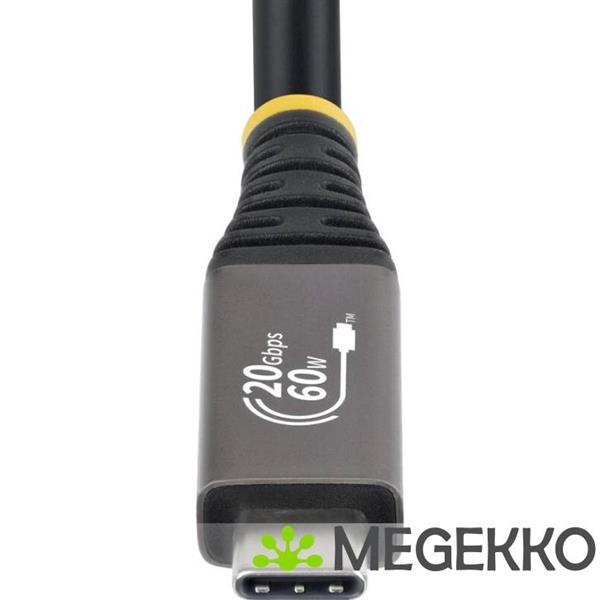 Grote foto startech.com cc3m20gusb4cx usb kabel usb4 gen 2x2 3 m usb c zwart computers en software overige