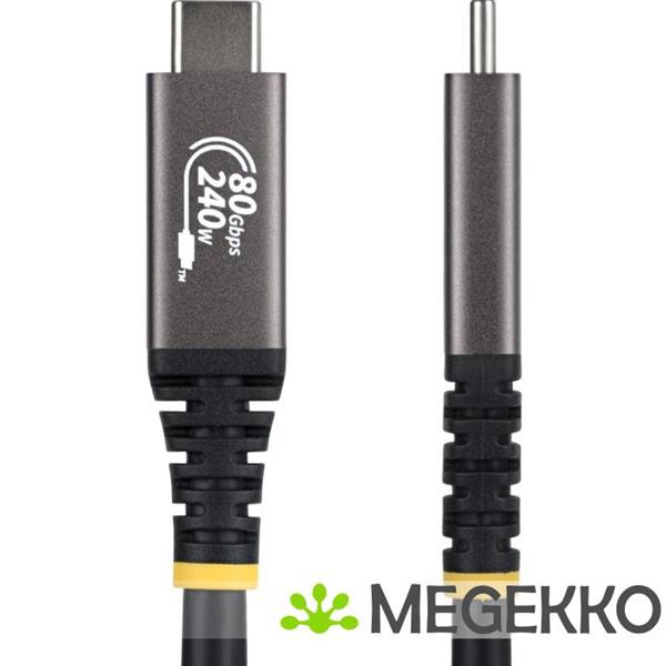 Grote foto startech.com 1m usb4 kabel 80gbps usb if gecertificeerde usb c kabel 240w pd 8k 120hz 4k 240hz computers en software overige