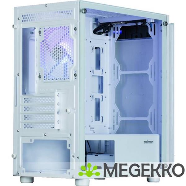 Grote foto zalman t4 plus mini tower wit computers en software behuizingen en kasten