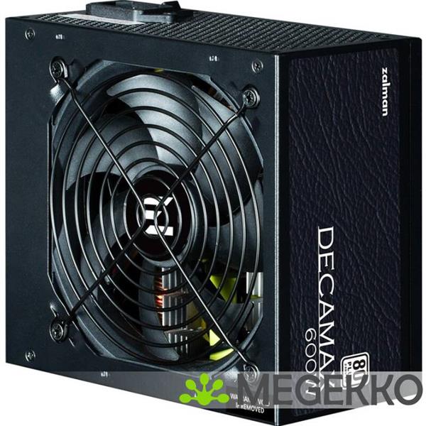 Grote foto zalman decamax power supply unit 600 w atx zwart computers en software overige