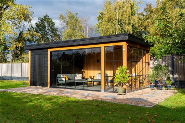Grote foto maatwerk douglas houten bijgebouwen tuinhuisjes tuin en terras tuinhuisjes en blokhutten