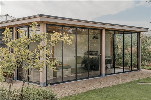 Grote foto maatwerk douglas houten bijgebouwen tuinhuisjes tuin en terras tuinhuisjes en blokhutten