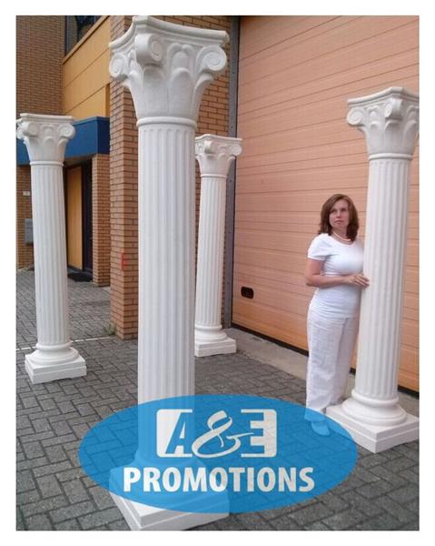 Grote foto witte pilaren props haarlem alkmaar diversen versiering
