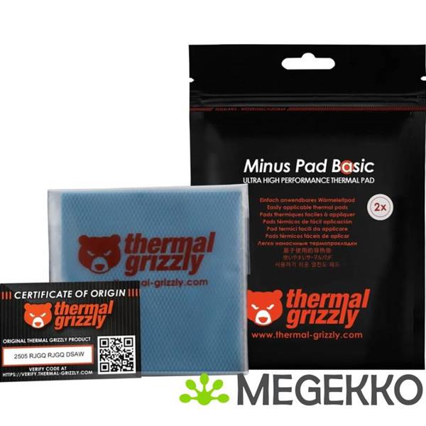 Grote foto thermal grizzly minus pad basic 100x100x2 0 mm 2 pcs computers en software behuizingen en kasten