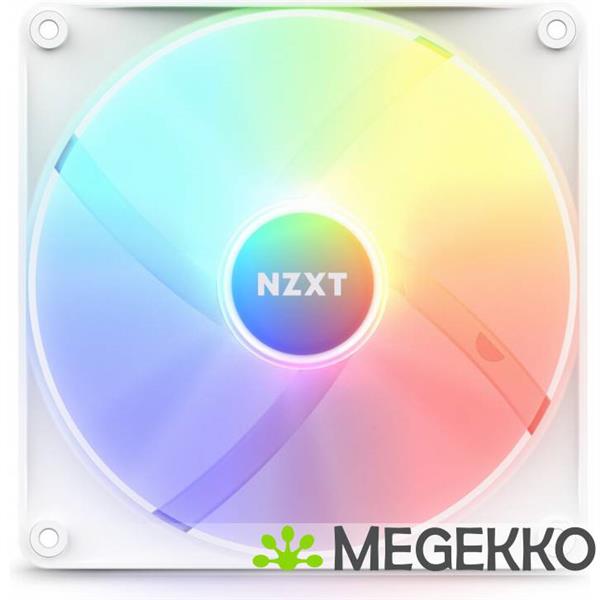 Grote foto nzxt f140 core 140mm rgb fan single white computers en software behuizingen en kasten