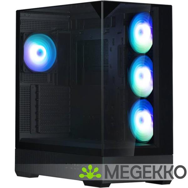 Grote foto zalman p40 prism plus black midi tower zwart computers en software behuizingen en kasten