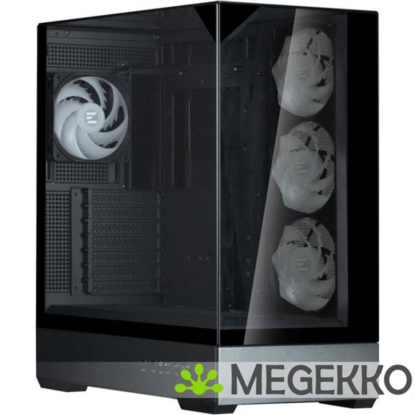 Grote foto zalman p40 prism plus black midi tower zwart computers en software behuizingen en kasten