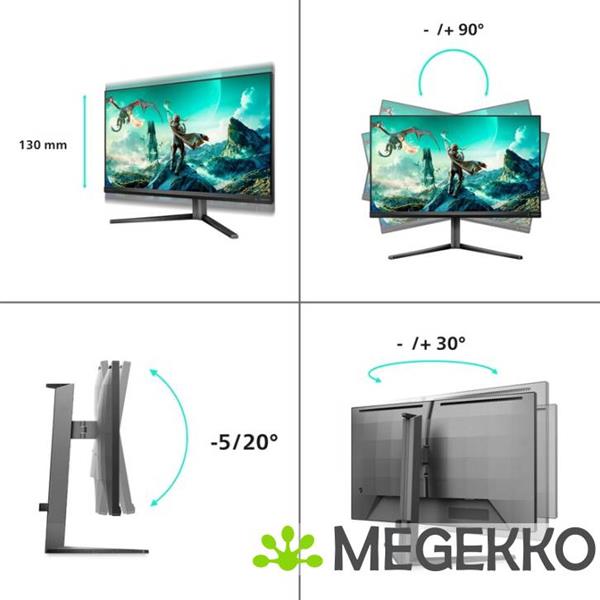 Grote foto philips evnia 3000 27m2n3800a 00 27 4k 160hz fhd 320hz dual frame ips monitor computers en software overige computers en software