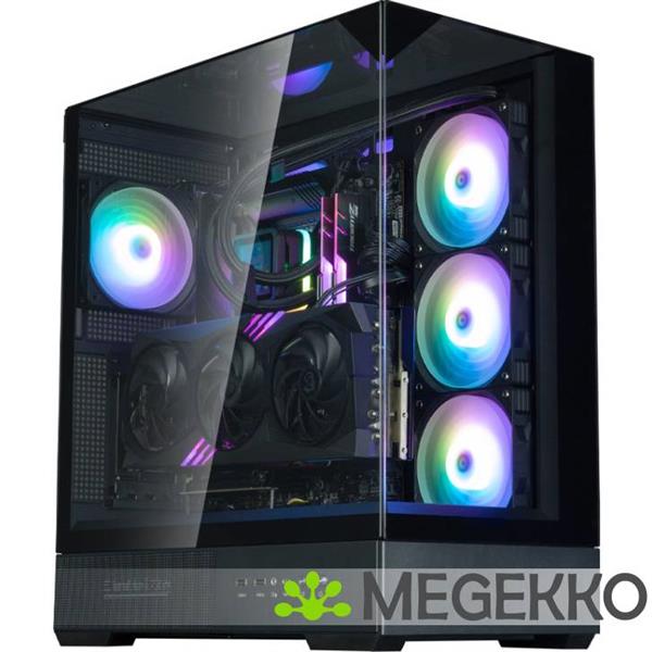 Grote foto zalman p40 prism plus black midi tower zwart computers en software behuizingen en kasten