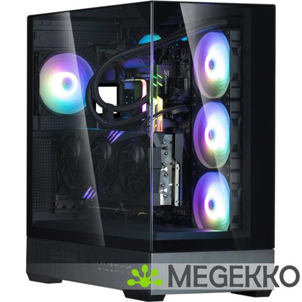 Grote foto zalman p40 prism plus black midi tower zwart computers en software behuizingen en kasten