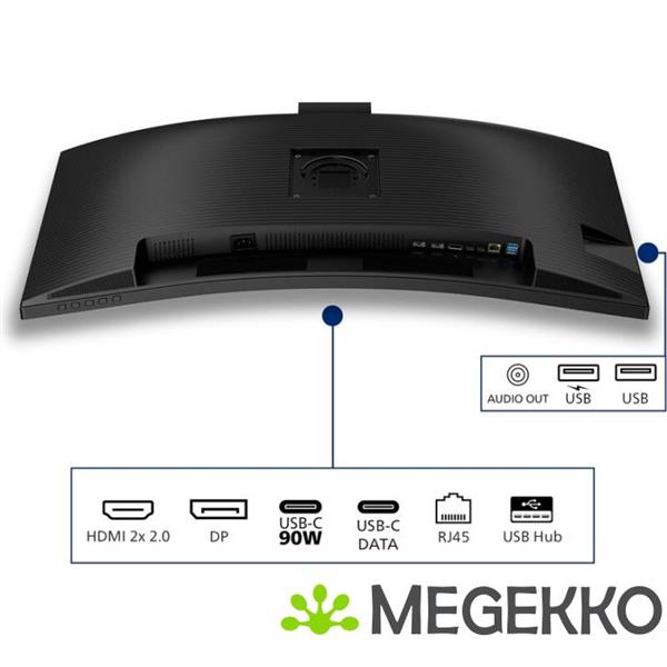 Grote foto philips 3000 series 34b2u3600ch 00 34 curved wide quad hd 120hz va usb c 90w monitor computers en software overige computers en software