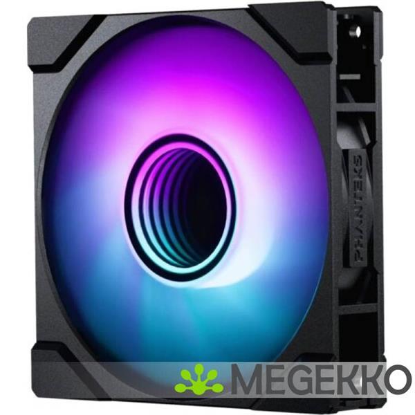 Grote foto phanteks m25 gen2 pwm d rgb reverse blade 120mm black computers en software behuizingen en kasten