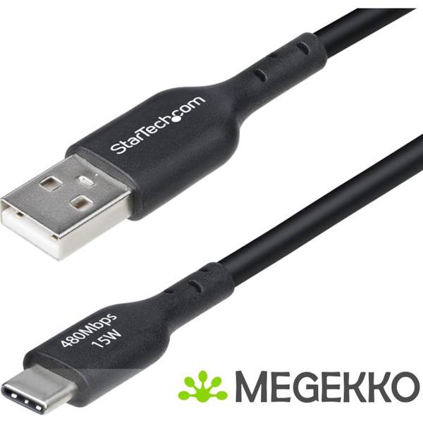 Grote foto startech.com 3m usb a naar usb c laadkabel usb a naar usb type c oplaadkabel opladen synchronise computers en software overige