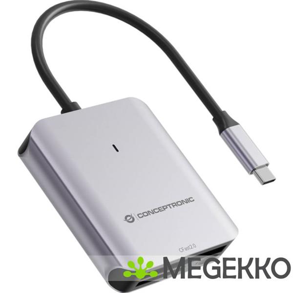 Grote foto conceptronic bian09g geheugenkaartlezer usb 3.2 gen 2 type c grijs computers en software overige computers en software