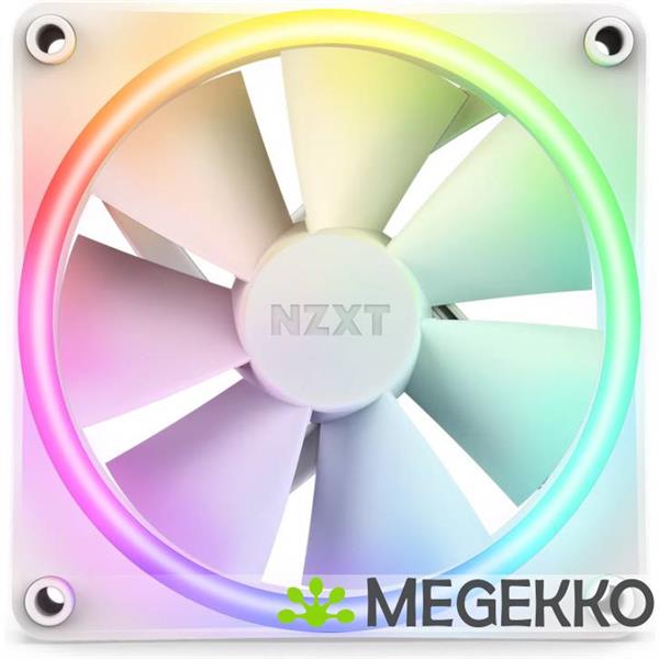 Grote foto nzxt f120 rgb duo 120mm rgb fan single white computers en software behuizingen en kasten