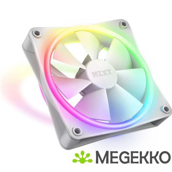 Grote foto nzxt f120 rgb duo 120mm rgb fan single white computers en software behuizingen en kasten