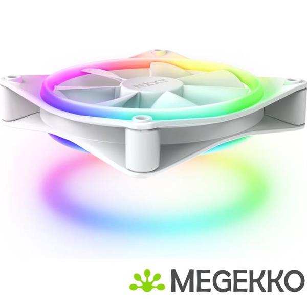 Grote foto nzxt f120 rgb duo 120mm rgb fan single white computers en software behuizingen en kasten