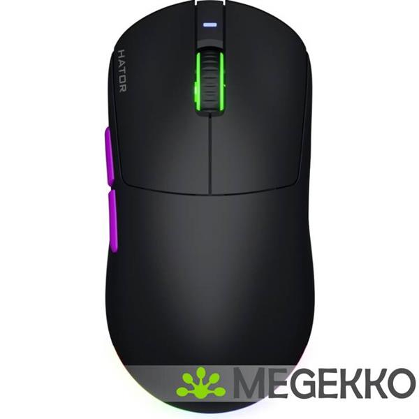 Grote foto hator quasar 3 ultra zwart draadloze gaming muis computers en software overige computers en software