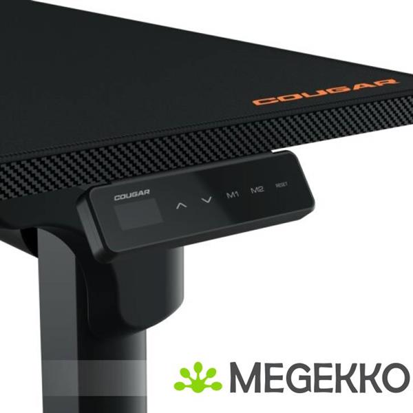 Grote foto cougar gaming e grav 160 hoogte verstelbaar bureau zwart huis en inrichting stoelen