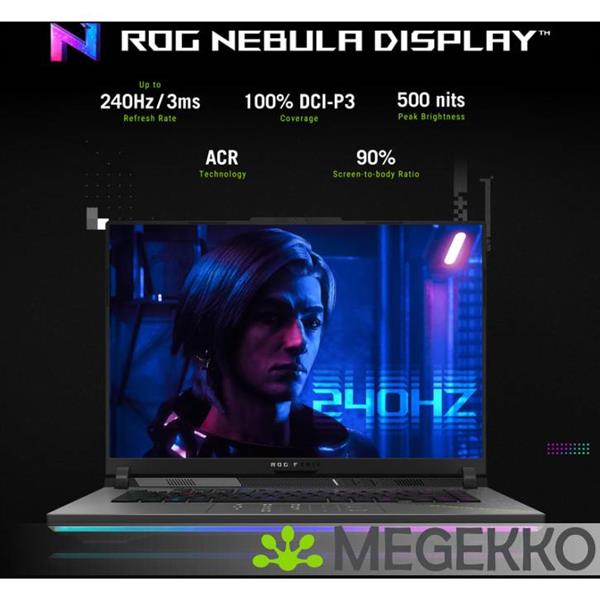 Grote foto asus rog strix g16 g614pm rv224w 16 amd ryzen 9 rtx 5060 gaming laptop computers en software overige computers en software