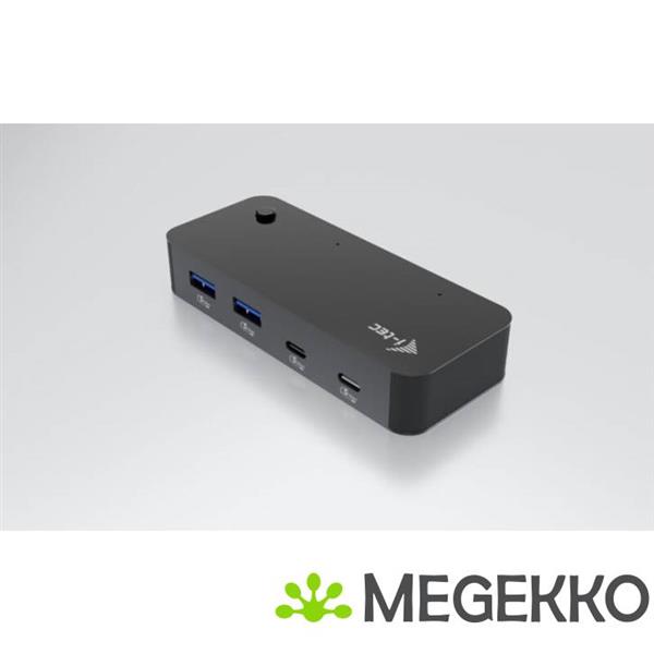 Grote foto i tec universal kvm hub 2x usb c 2x usb a 3.0 computers en software netwerkkaarten routers en switches