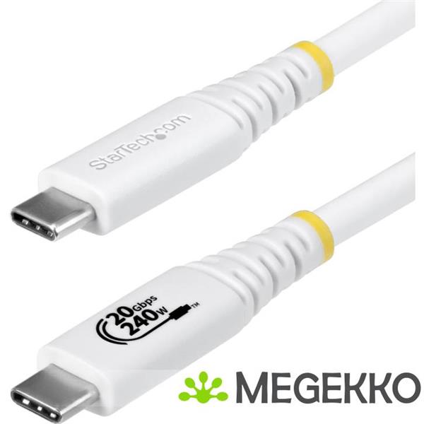 Grote foto startech.com 2m usb4 kabel 20gbps usb if gecertificeerde usb c kabel 240w pd epr 4k 120hz dp 1.4 computers en software overige