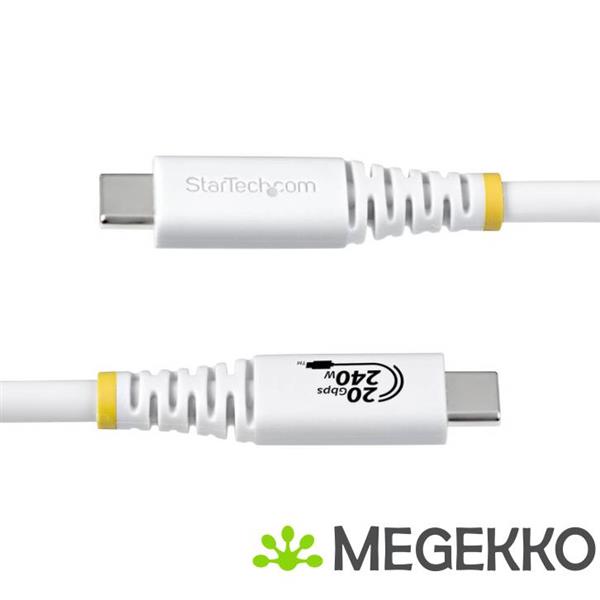 Grote foto startech.com 2m usb4 kabel 20gbps usb if gecertificeerde usb c kabel 240w pd epr 4k 120hz dp 1.4 computers en software overige