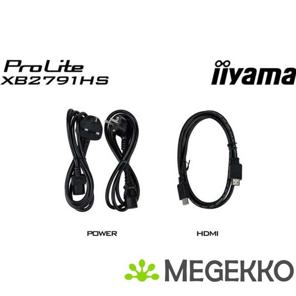 Grote foto iiyama prolite xb2791hs b1 27 full hd ips monitor computers en software overige computers en software
