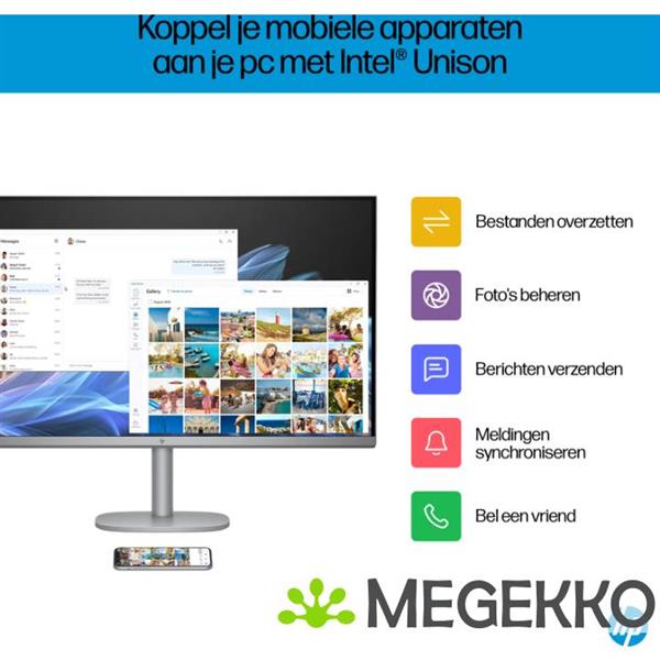 Grote foto hp omnistudio x 32 c0091nd 32 intel core ultra 7 all in one pc computers en software overige computers en software