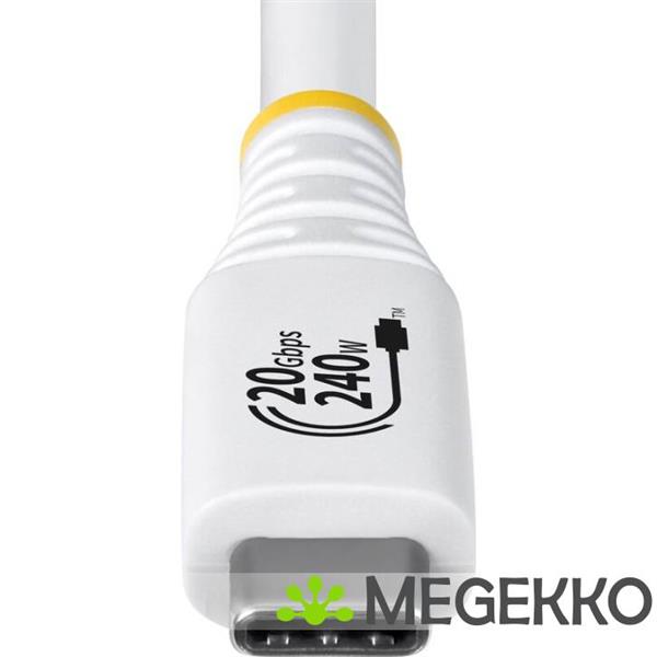 Grote foto startech.com 2m usb4 kabel 20gbps usb if gecertificeerde usb c kabel 240w pd epr 4k 120hz dp 1.4 computers en software overige