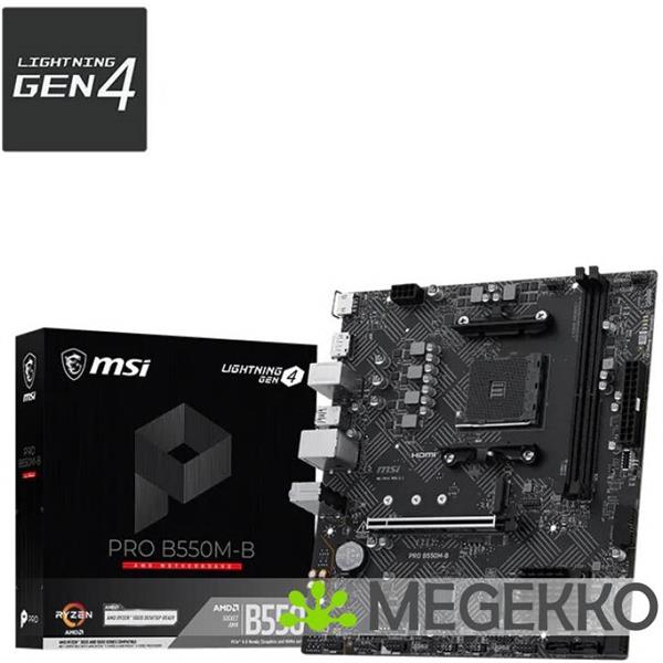 Grote foto msi pro b550m b computers en software moederborden