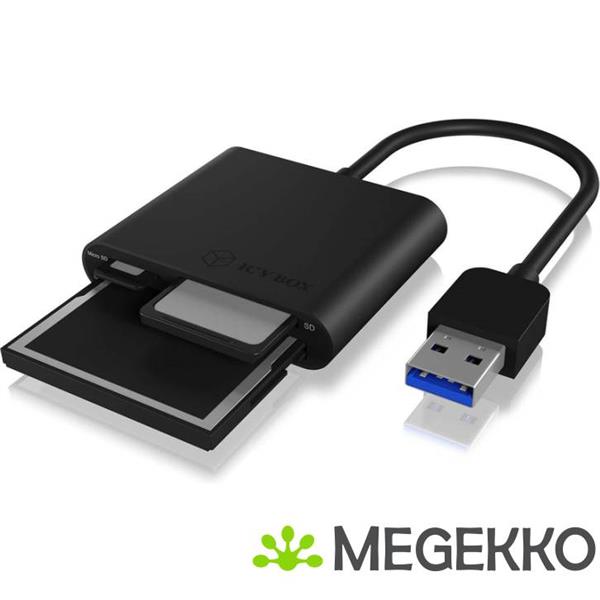Grote foto icy box kaartlezer usb 3.0 zwart computers en software overige computers en software