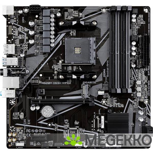 Grote foto gigabyte a520m ds3h wifi6e amd a520 socket am4 micro atx computers en software moederborden