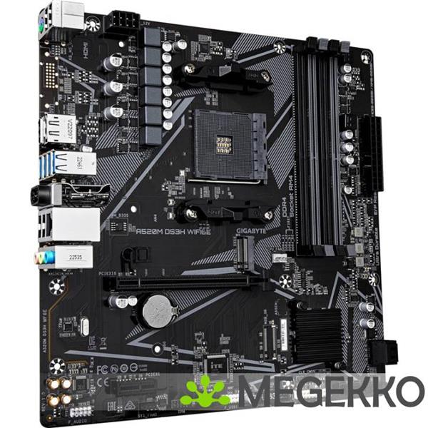 Grote foto gigabyte a520m ds3h wifi6e amd a520 socket am4 micro atx computers en software moederborden