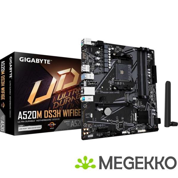 Grote foto gigabyte a520m ds3h wifi6e amd a520 socket am4 micro atx computers en software moederborden