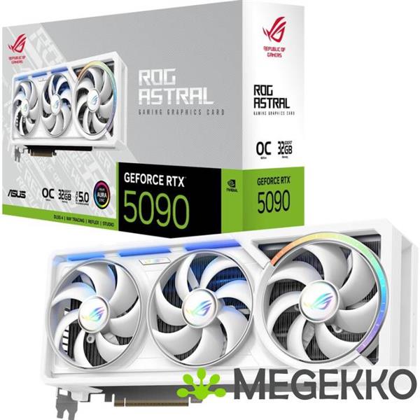 Grote foto asus geforce rtx 5090 rog astral rtx5090 o32g white computers en software videokaarten