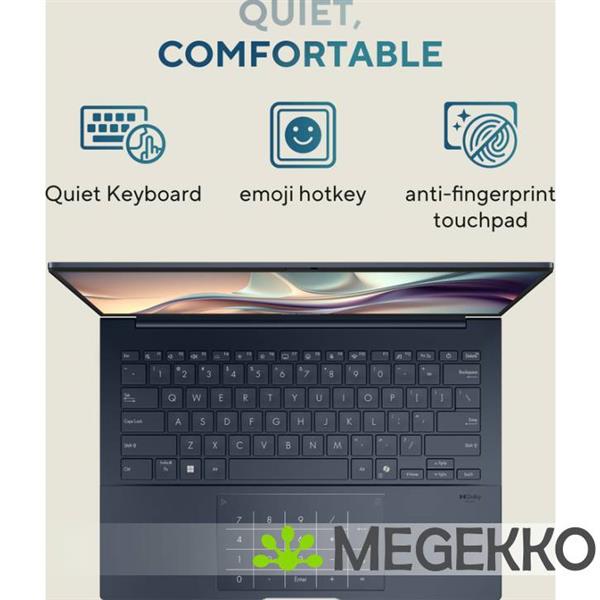 Grote foto asus zenbook 14 oled ux3405ca qd012w 14 intel core ultra 7 computers en software overige computers en software