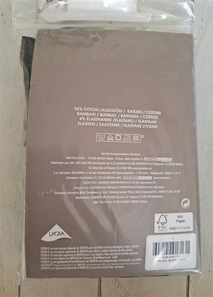 Grote foto 3 zwarte strings in biologisch katoen large kleding dames ondergoed en lingerie