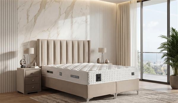Grote foto boxspring lina opberg 140x200 huis en inrichting bedden