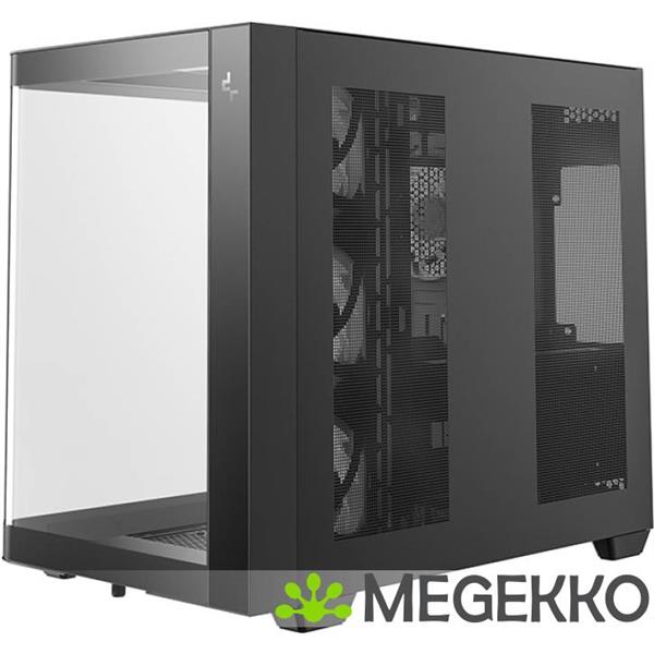 Grote foto deepcool cg530u 4f tower zwart computers en software behuizingen en kasten