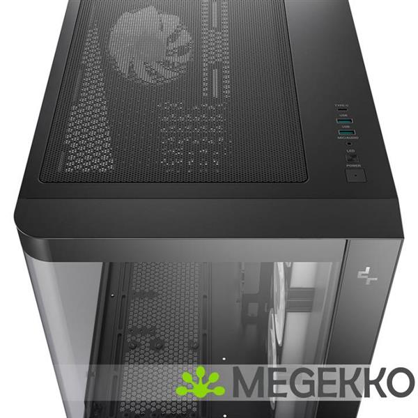 Grote foto deepcool cg530u 4f tower zwart computers en software behuizingen en kasten